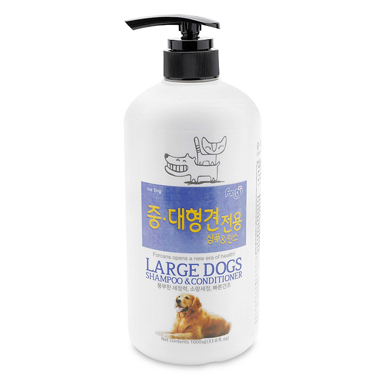 Dầu Gội Và Xả Dành Cho Chó Lớn Forcans 1000ml