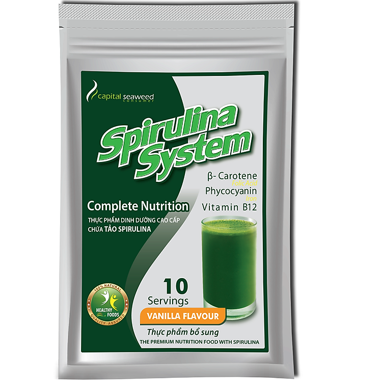 Thực Phẩm Chức Năng Bột Tảo Dinh Dưỡng Cao Cấp Spirulina System Chứa Tảo Complete Nutrion (Gói 110gr) - SCN_2