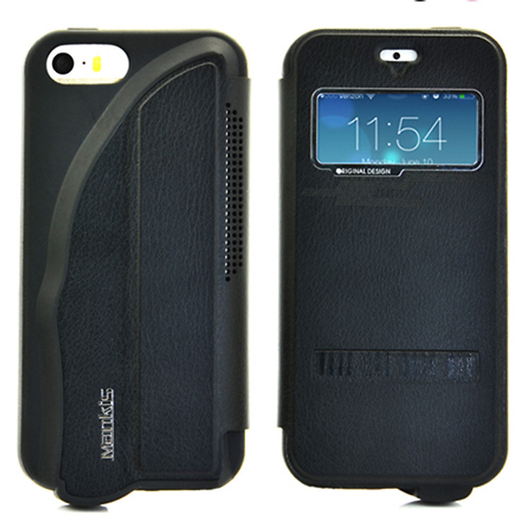 Bao Da Mankis Cho iPhone 5/5S - Đen