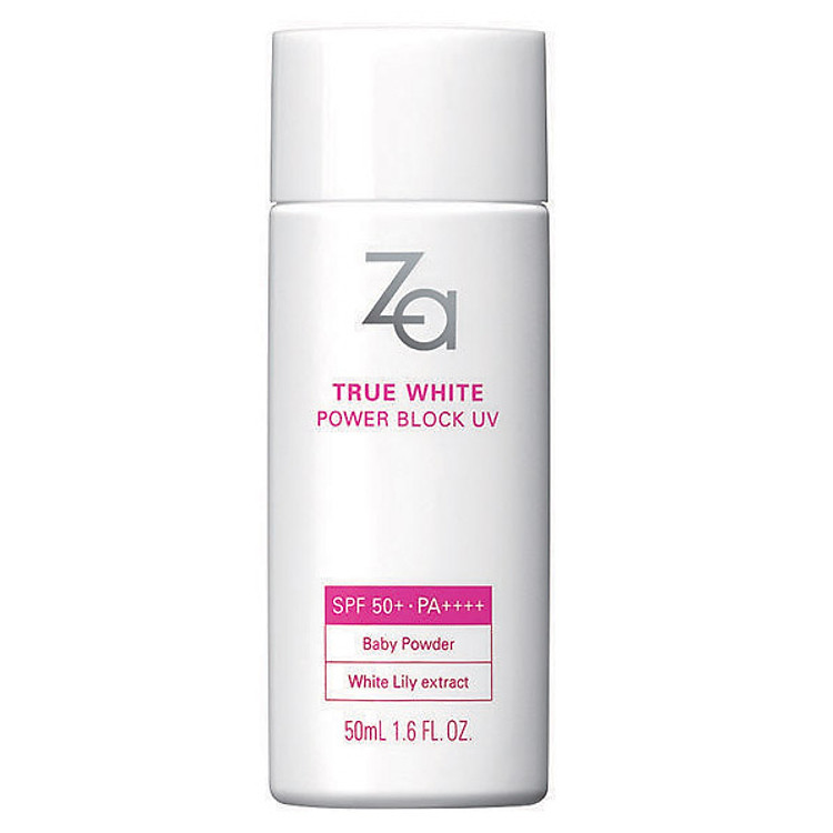 Kem Chống Nắng Dạng Sữa Giúp Bảo Vệ Hiệu Quả Và Làm Sáng Da Dành Cho Da Khô Za True White Ex Power Block Uv SPF50/PA+++ 50ml
