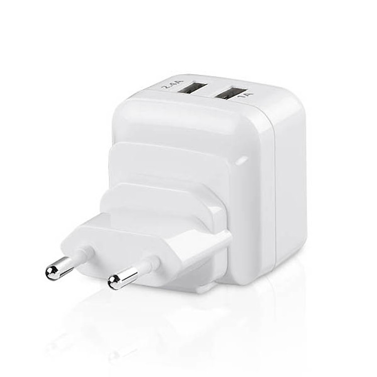 Adapter Sạc Dausen 3.4A (EU) TR-RG523EU 2 Cổng USB - Hàng Chính Hãng