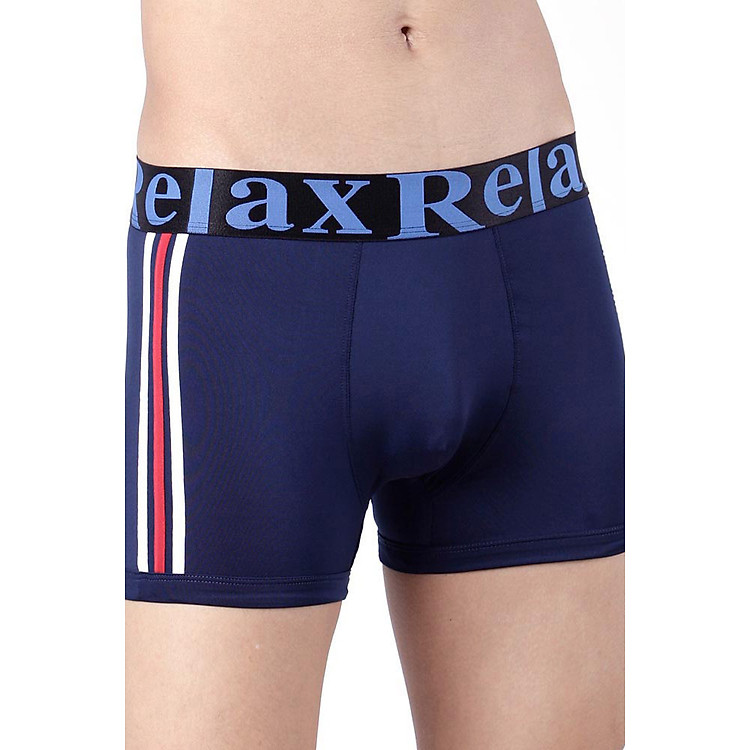 Quần Boxer Thun Lạnh Giãn 4 Chiều Relax RLTK007 - Xanh Đen
