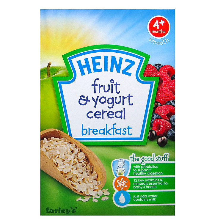 Bột Ăn Dặm Ngũ Cốc Sữa Chua Trái Cây Heinz (125g)