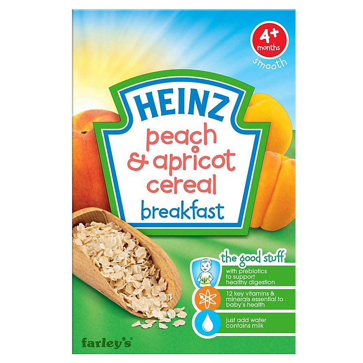 Bột Ăn Dặm Ngũ Cốc Đào và Mơ Heinz (125g)