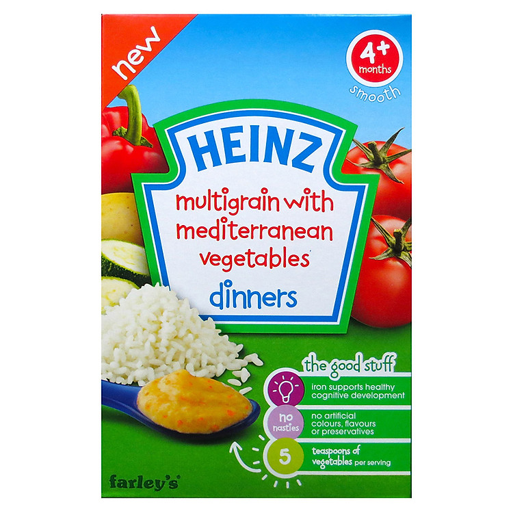 Bột Ăn Dặm Ngũ Cốc Và Rau Củ Hỗn Hợp Heinz (125g)
