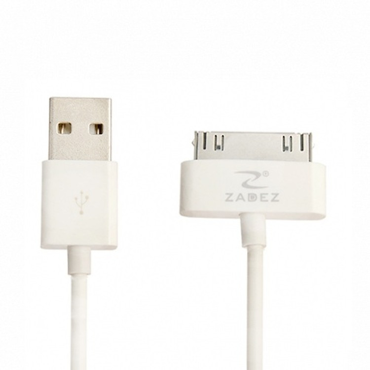 Cáp Sạc iPhone 4 Zadez ZCC-iP04 - Hàng Chính Hãng