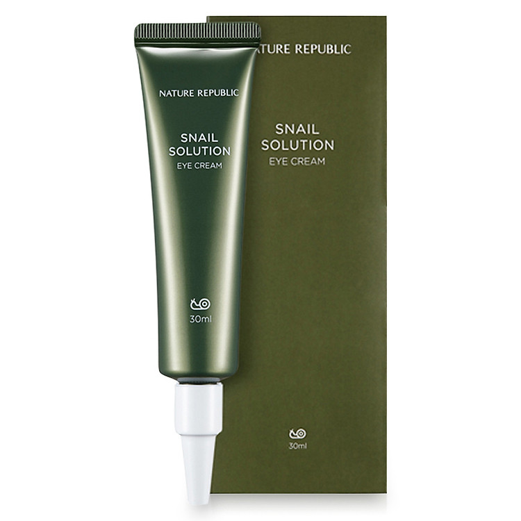 Kem Dưỡng Mắt Chiết Xuất Ốc Sên Nature Republic Snail Solution Eye Cream (30ml)