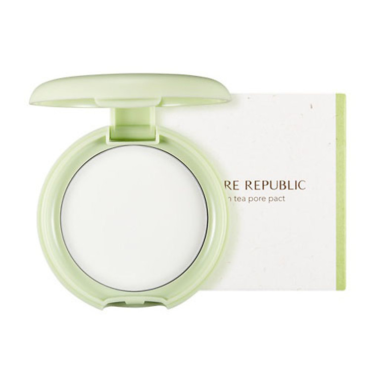Phấn Nén Trà Xanh Nature Republic Botanical Green Tea Pore Pact (8.5g)