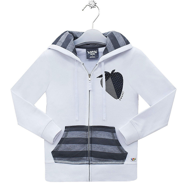 Áo Khoác Bé Gái Kavio Kids In Hình Dâu GF48-N2 - Trắng