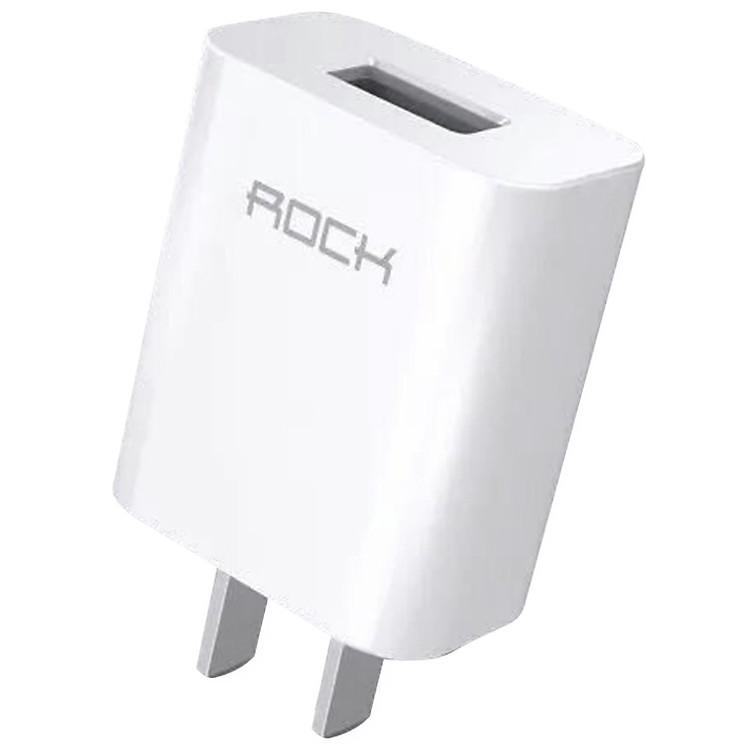 Adapter Sạc Rock Travel 1 Cổng USB 1A - Hàng Chính Hãng