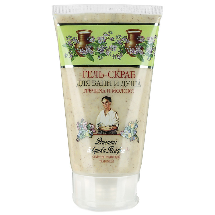 Kem Gel Tẩy Tế Bào Chết Toàn Thân Lúa Mạch Và Sữa Agafia (150 ml)