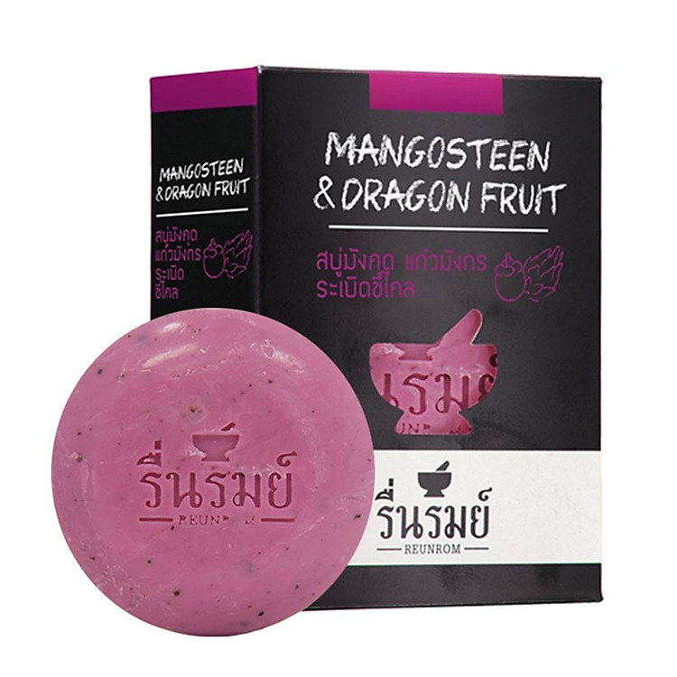 Xà Phòng Thảo Dược Măng Cụt & Thanh Long Cathy Doll Reunrom Herbal Soap Mangosteen & Dragonfruit (55g)