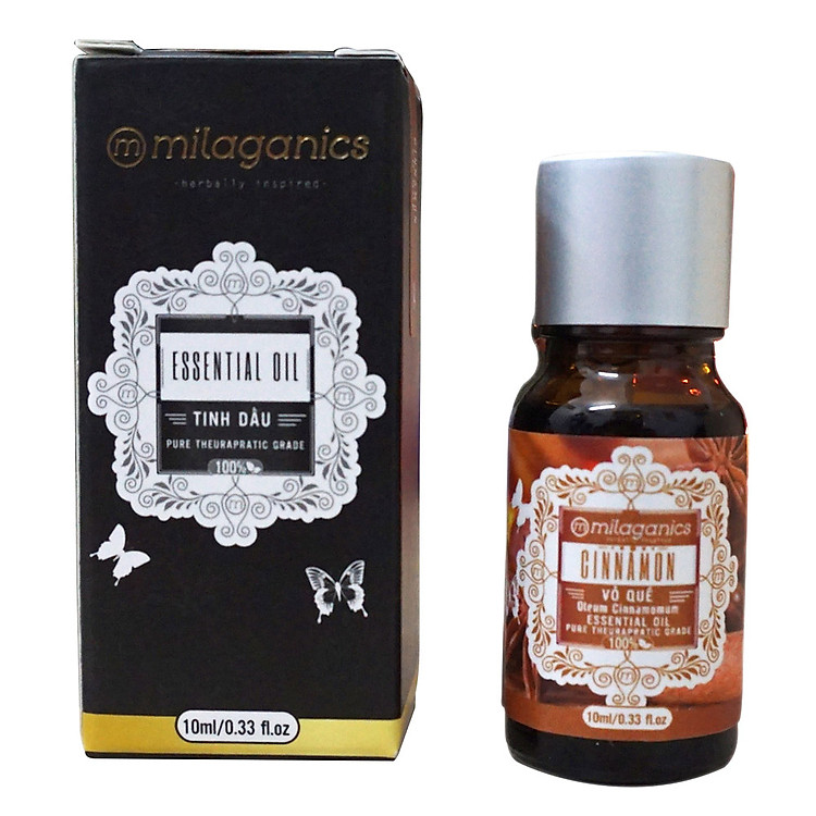 Tinh Dầu Vỏ Quế Ấn Độ Milaganics 10ml