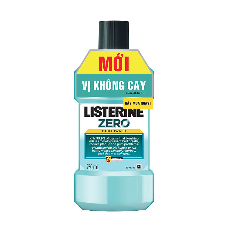 Nước Súc Miệng Listerine Zero Không Cay 750ml