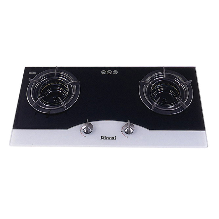 Bếp Ga Âm Rinnai RVB-2Gi(BW) - Đen Phối Trắng- Hãng chính hãng