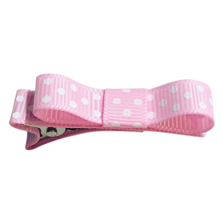 Kẹp Tóc Dạng Dẹp Bảo Ngọc A09 Họa Tiết Chấm Bi