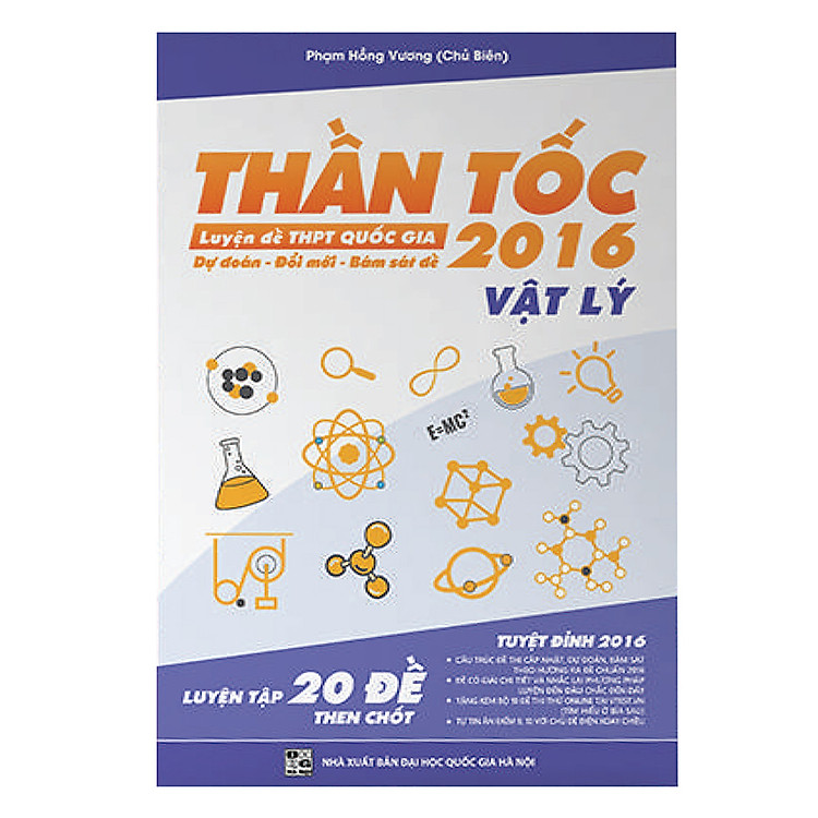 Sách Thần Tốc Luyện Đề THPT Quốc Gia 2016 - Môn Vật Lý (Tặng Tài Khoản VIP Thi Thử 10 Đề Online Tại Vtest.vn Trị Giá 120.000đ)