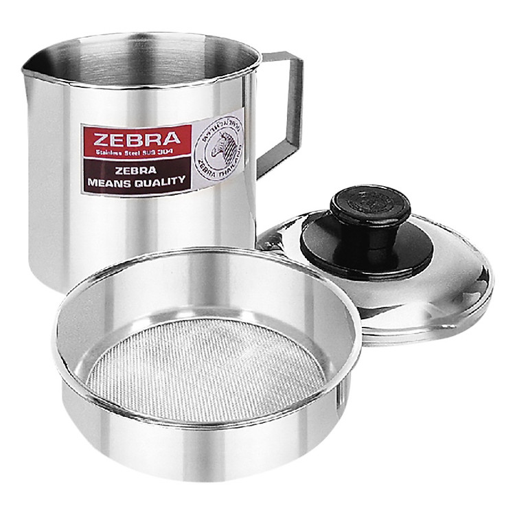 Ca Inox Có Vỉ Lược Zebra 151101 (1L)