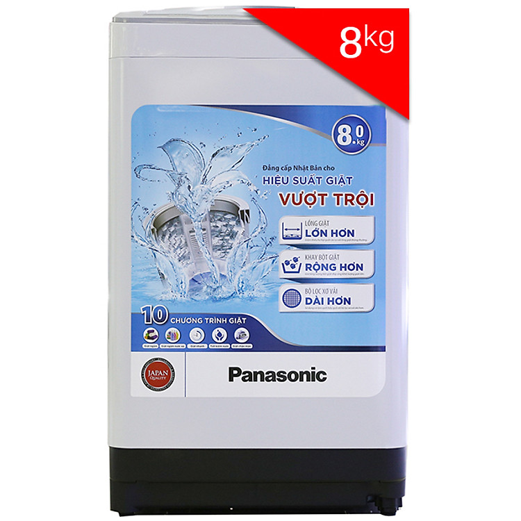 Máy Giặt Cửa Trên Panasonic NA-F80VS8HRV (8.0 Kg) - Hàng Chính Hãng