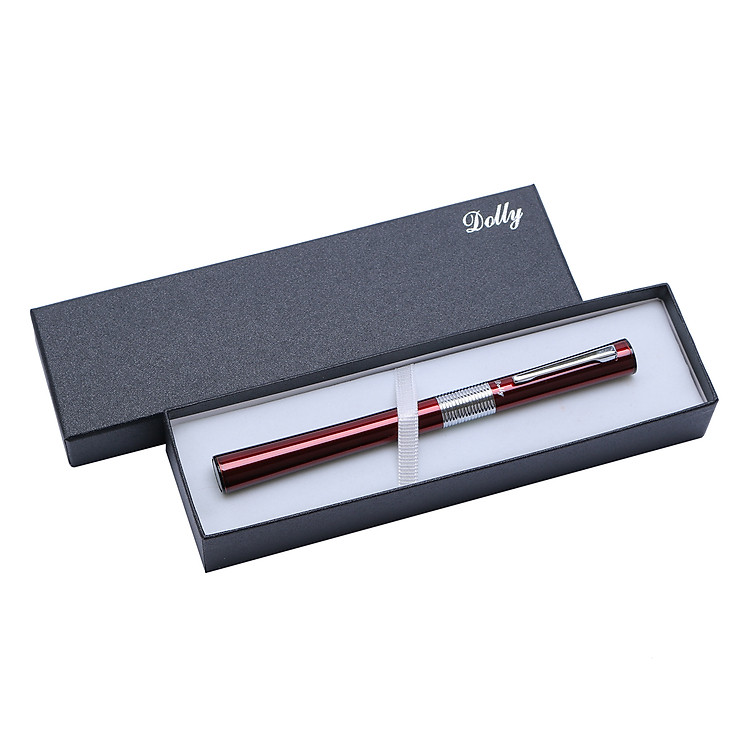 Hộp Viết Máy Nữ Thần Dolly Đỏ Tía