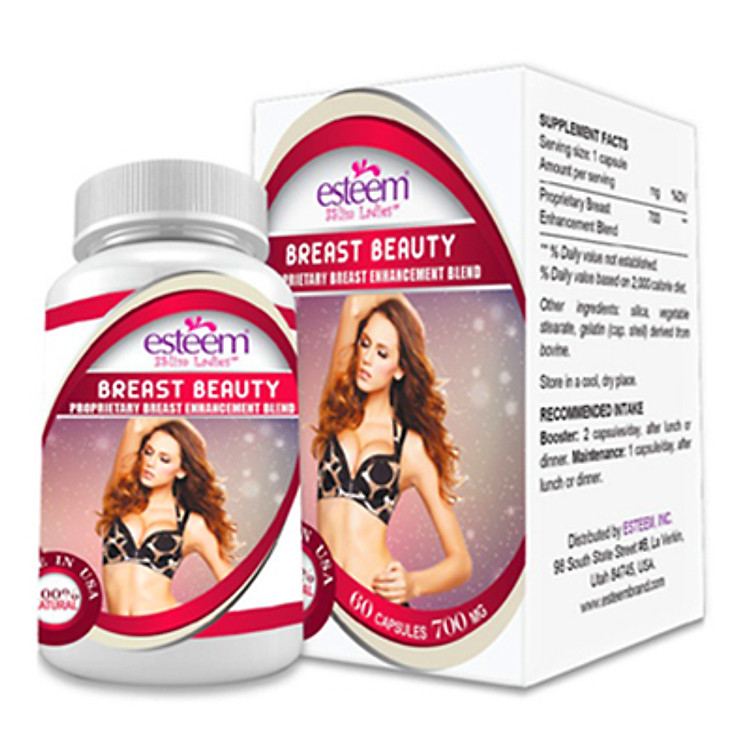 Thực Phẩm Chức Năng Hỗ Trợ Nở Ngực Esteem Esteem Breast Beauty ( Hộp 60 Viên )