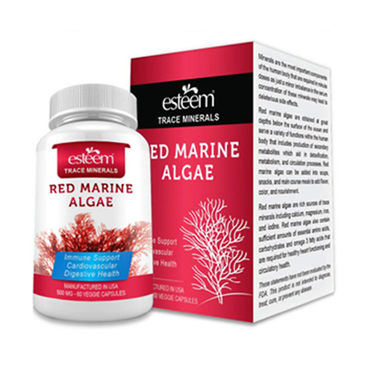 Thực Phẩm Chức Năng Hỗ Trợ Tăng Sức Khỏe Sinh Lý Cho Nam Esteem Red Marine Algae (Hộp 60 Viên )