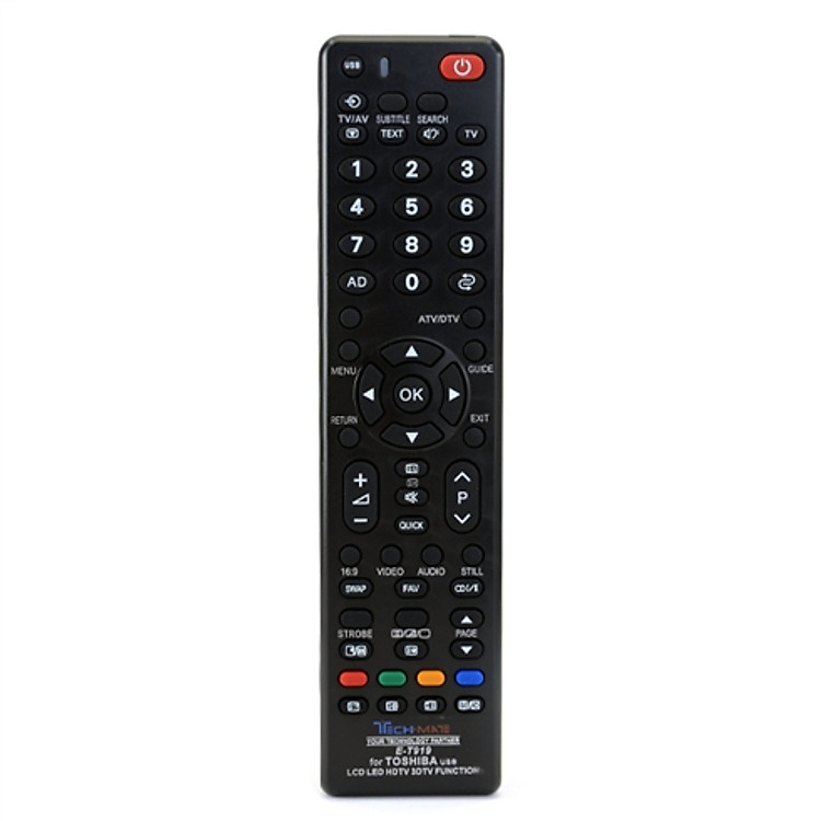 Điều Khiển Từ Xa Đa Năng Cho Tivi Toshiba Techmate RCTV-TS - Hàng Chính Hãng
