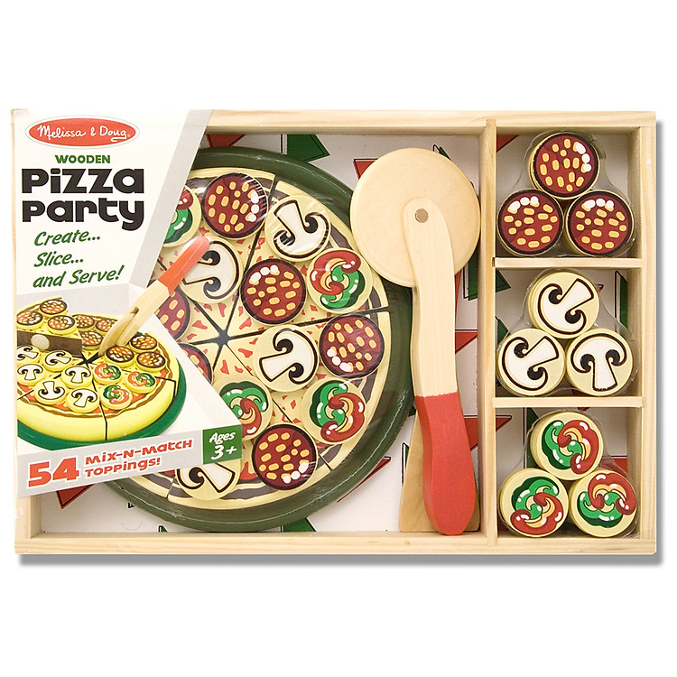 Đồ Chơi Gỗ Melissa & Doug Bữa Tiệc Pizza MB167