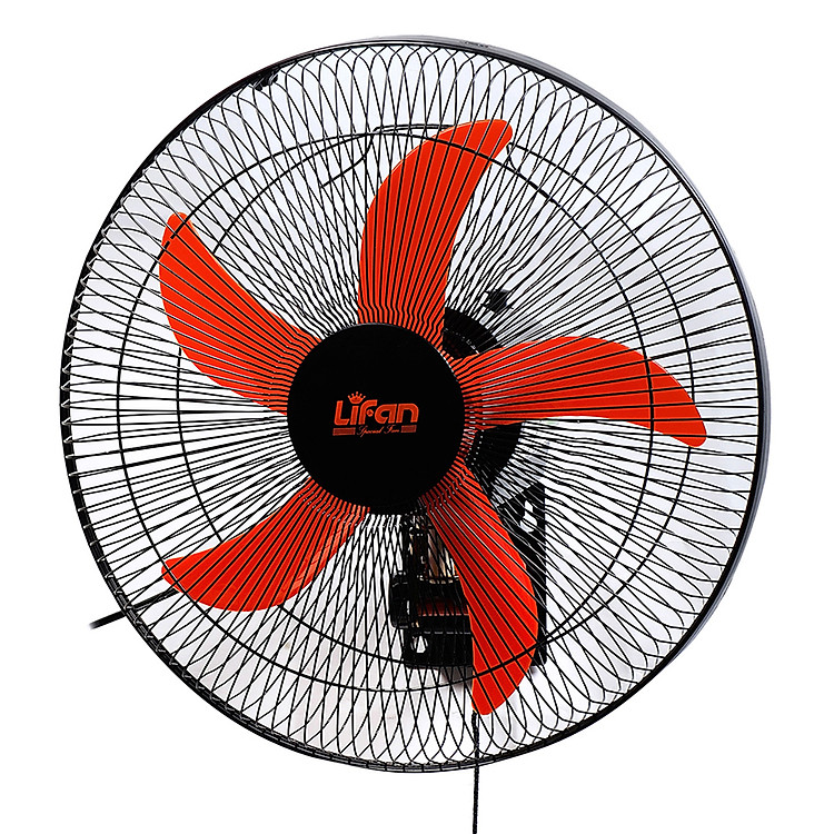 Quạt Treo Tường Lifan T-16CH - Đen Cam - Hàng chính hãng