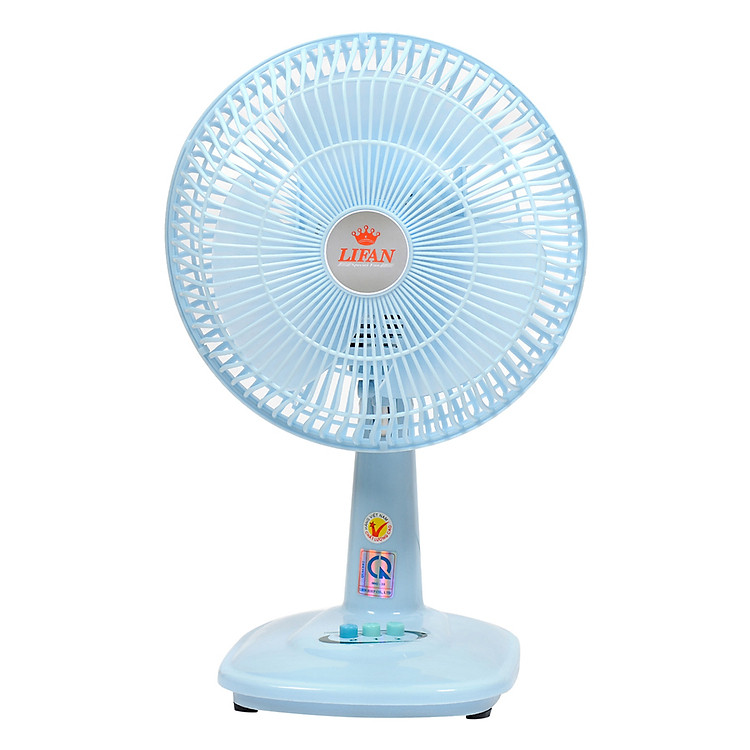 Quạt Bàn Lồng Nhựa Lifan B-109 - Xanh Dương - Hàng Chính Hãng