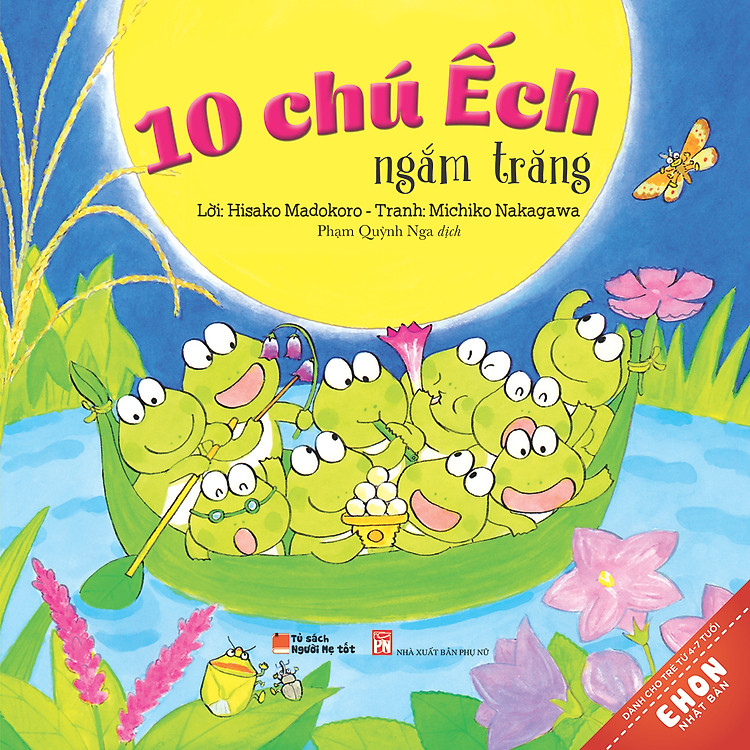 Truyện Ehon Nhật Bản - 10 Chú Ếch Ngắm Trăng