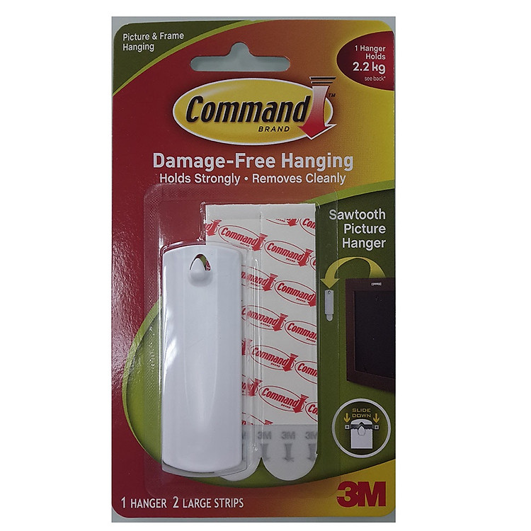 Combo 2 Vỉ Móc Treo Tranh Răng Cưa Command 17040 2.2kg