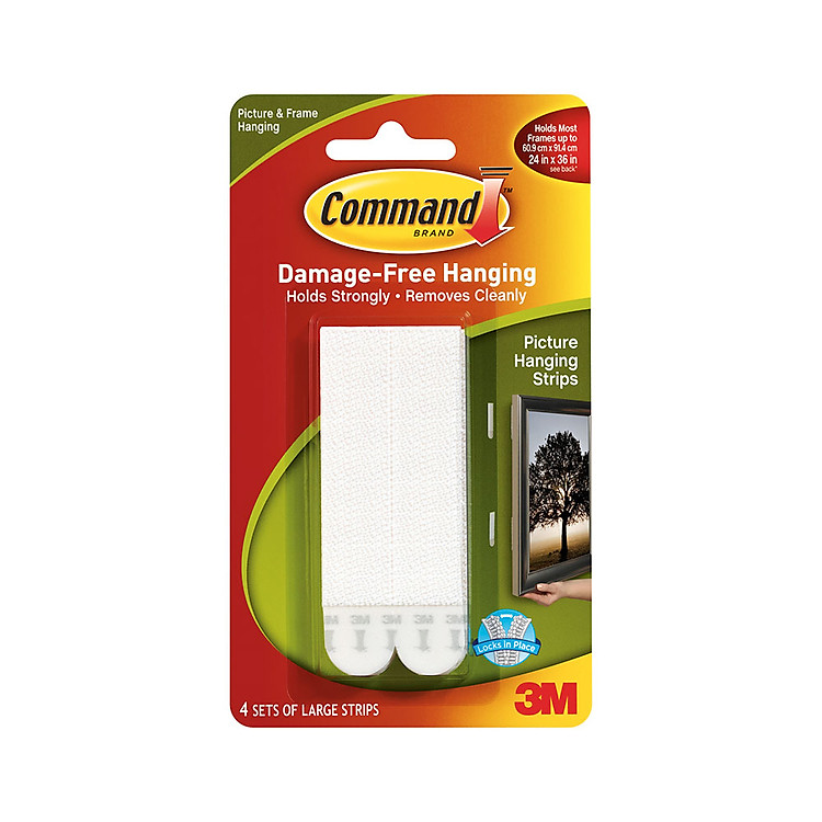 Vỉ 8 Móc Dán Treo Tranh Command 17206 - 7.2KG (Trắng)