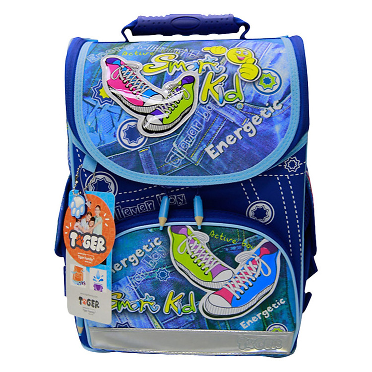 Cặp Học Sinh Siêu Nhẹ Chống Gù Lưng Và Lệch Vai Tiger Family Nature Quest 1728Q (Sneakers)