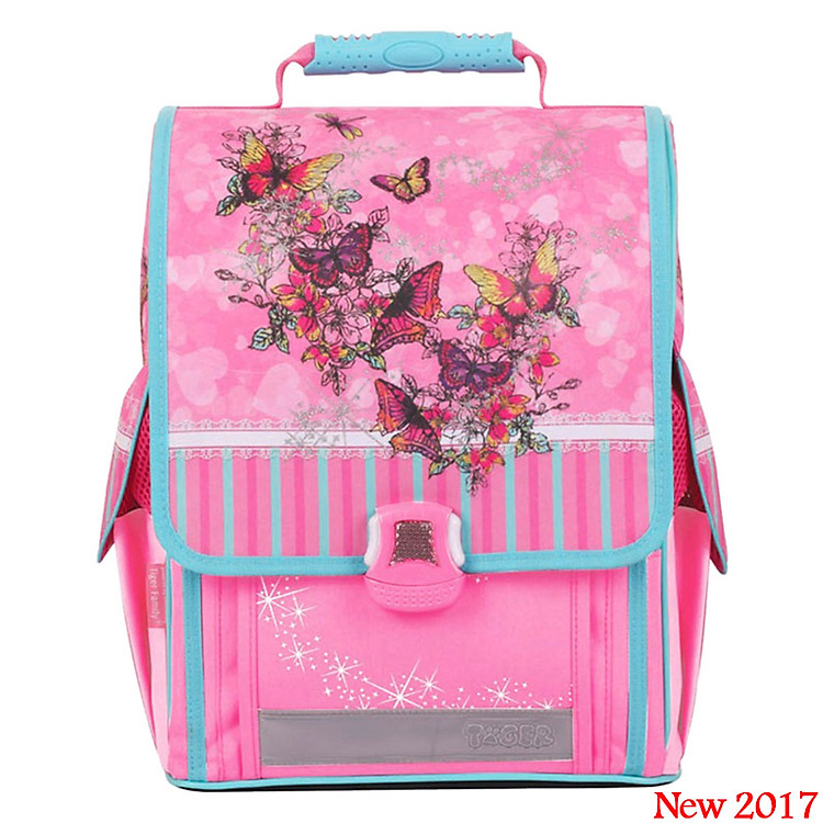 Cặp Học Sinh Siêu Nhẹ Chống Gù Lưng Và Lệch Vai Tiger Family 1734C Hình Đàn Bướm (Trên 6 Tuổi)
