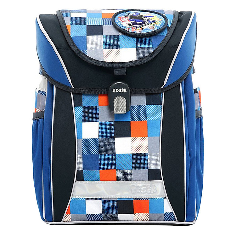 Cặp Học Sinh Siêu Nhẹ Chống Gù Lưng Và Lệch Vai Tiger Family Joy DJ In Blue 1736A