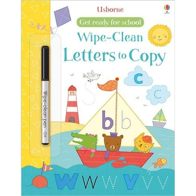 Sách tẩy xóa tiếng Anh - Usborne Letters to Copy