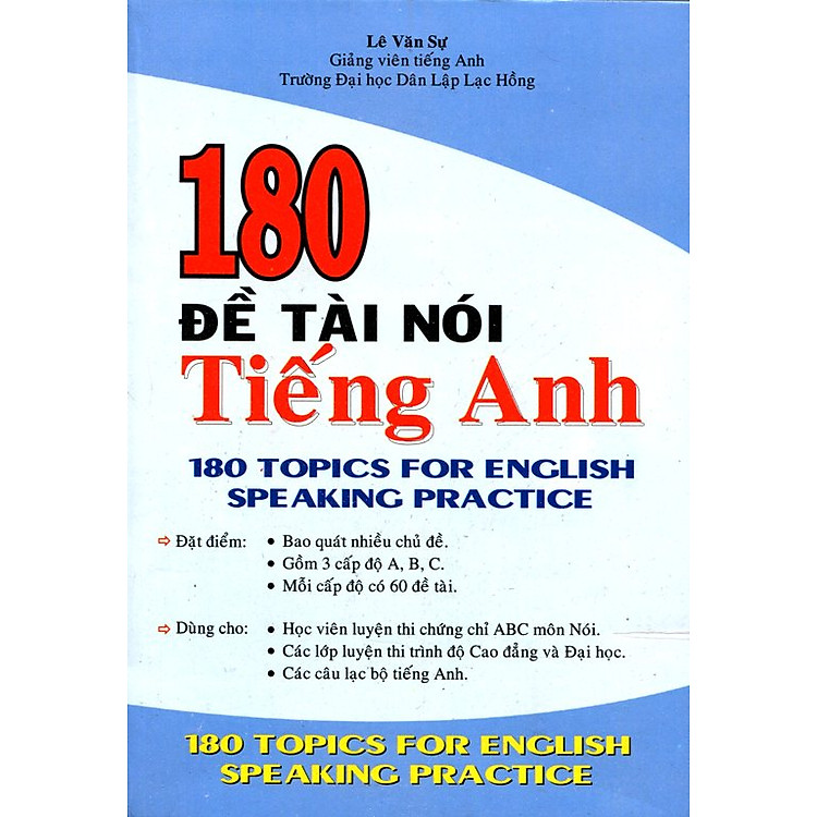Sách 180 Đề Tài Nói Tiếng Anh