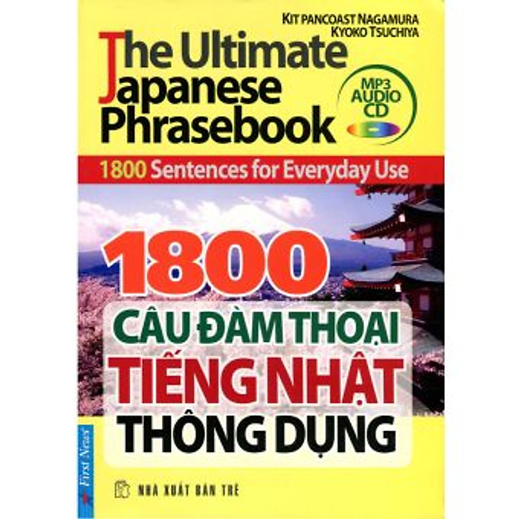 Sách 1800 Câu Đàm Thoại Tiếng Nhật Thông Dụng - Kèm CD
