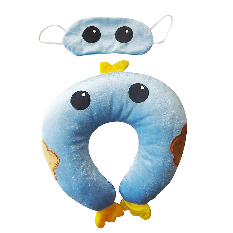 Combo Gối Chữ U Và Bịt Mắt Thivi 10 - Hình Cá Trắng