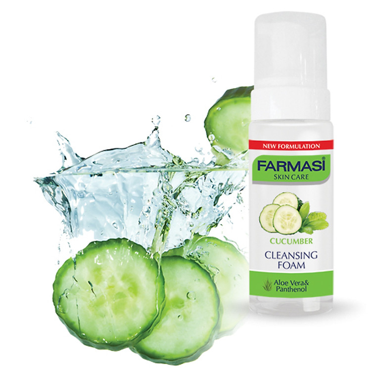Sữa Rửa Mặt Tạo Bọt Dưa Leo Và Lô Hội Cleansing Foam Cucumber Farmasi 1813FOAM05 (150ml)