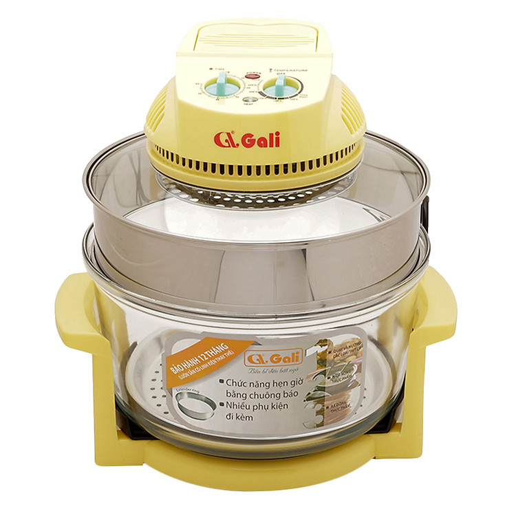 Lò Nướng Thủy Tinh Gali GL-1102 (17 lít) – Vàng - Hàng chính hãng