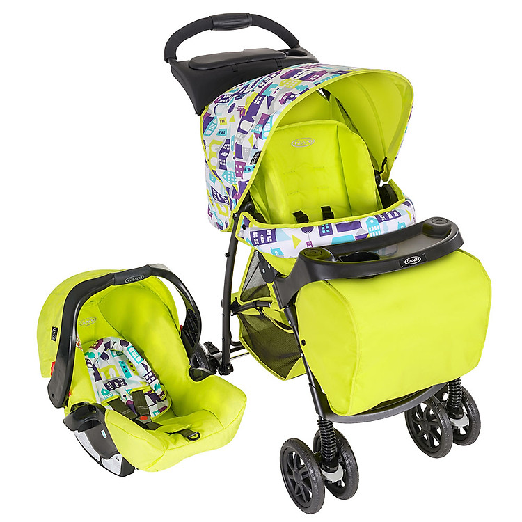 Xe Đẩy Travel System Graco Mirage + Toy Town 1913562 - Vàng