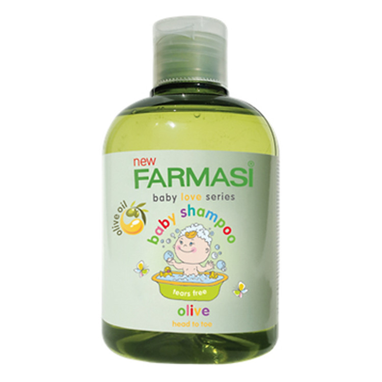 Gel Tắm Gội Trẻ Em Không Kích Ứng Da Olive Baby Shampoo Farmasi 1924POO02 (375ml)
