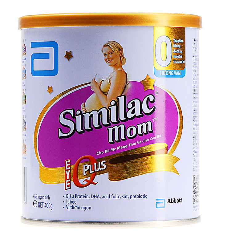 Sữa Bột Abbott Similac Mom SMAS Cho Bà Mẹ Mang Thai Và Cho Con Bú (400g)