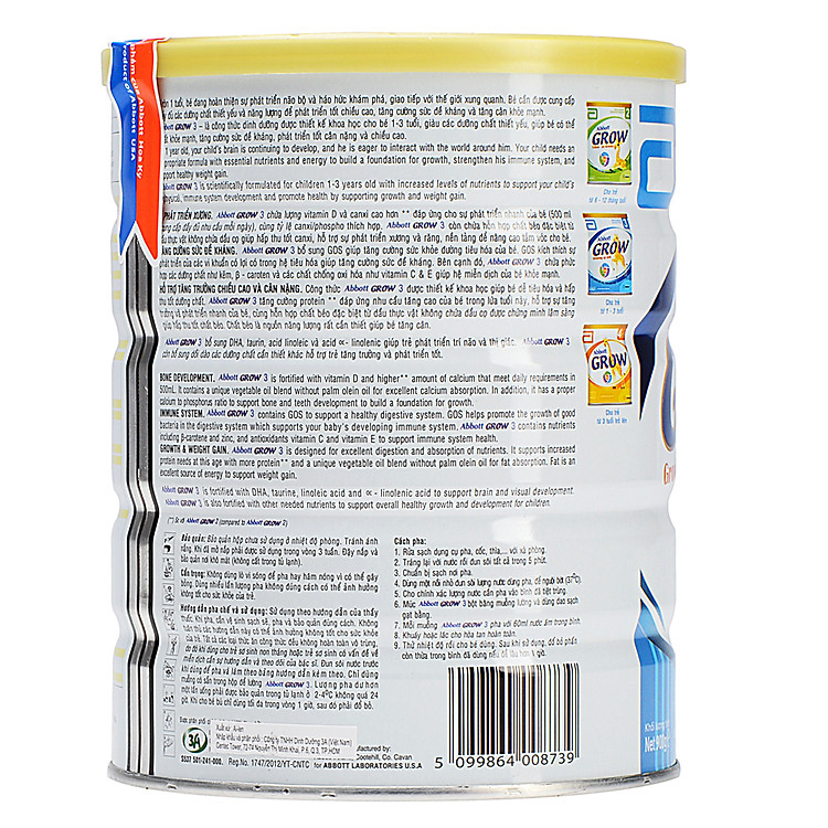 Sữa Bột Abbott Grow 3 cho trẻ 1-2 tuổi Uy tín Giá tốt - Hình ảnh 4