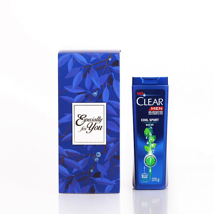 Hộp Quà Dầu Gội Clear Men Mát Lạnh Bạc Hà 370g - 67104578