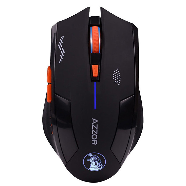 Chuột Chơi Game Không Dây Azzor Eagle 2400DPI 6 Phím - Hàng Nhập Khẩu