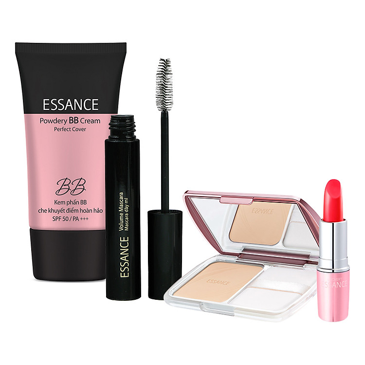 Bộ Essance BB Cream (30ml) + Phấn Nền TWC (11g) + Mascara Dày Mi (7g) + Son Essance Blooming Kiss (3.5g) - FP50801730