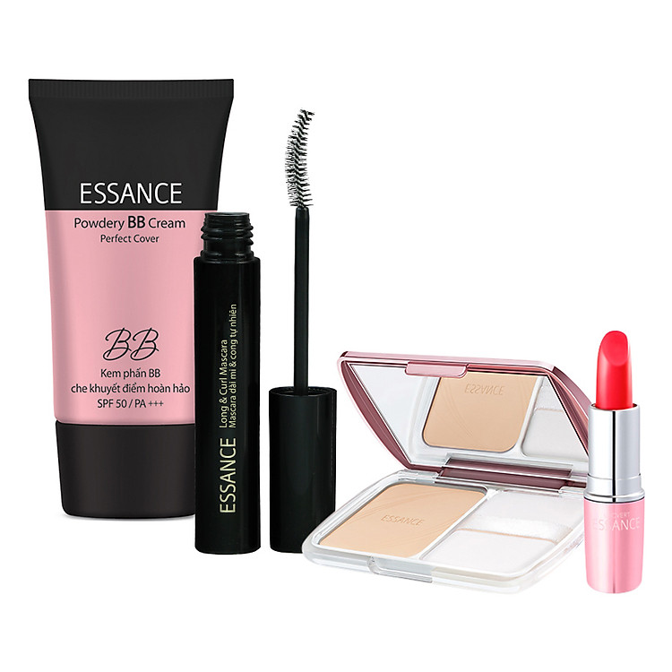 Bộ Essance Mascara Dài Và Cong (7g) + Son Môi (3.5g) + Phấn Nền TWC (11g) + BB Cream (30ml) - FP50801740